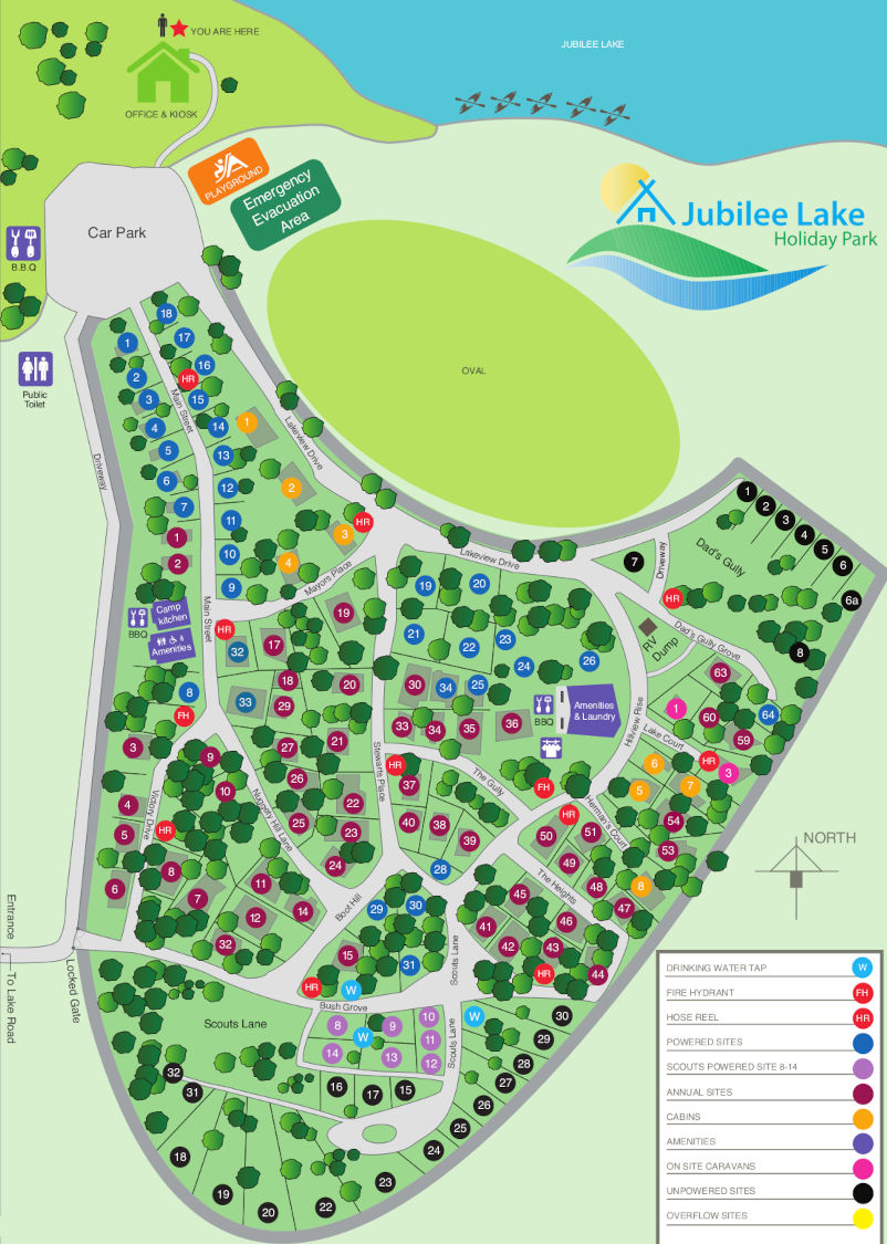 Jubilee Lake Holiday Park, Daylesford - Travel Victoria: accommodation ...